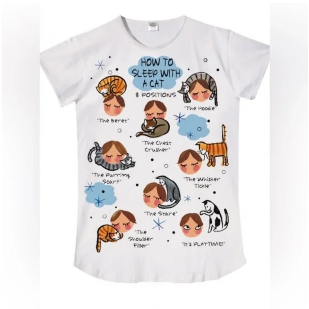 How to Sleep With a Cat | Sleepwear | Onesize